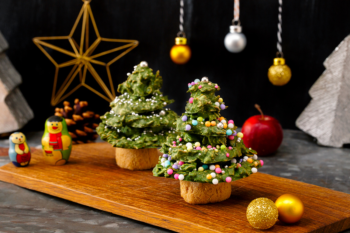 抹茶のグリーンがかわいい！食べられるクリスマスツリー | Article